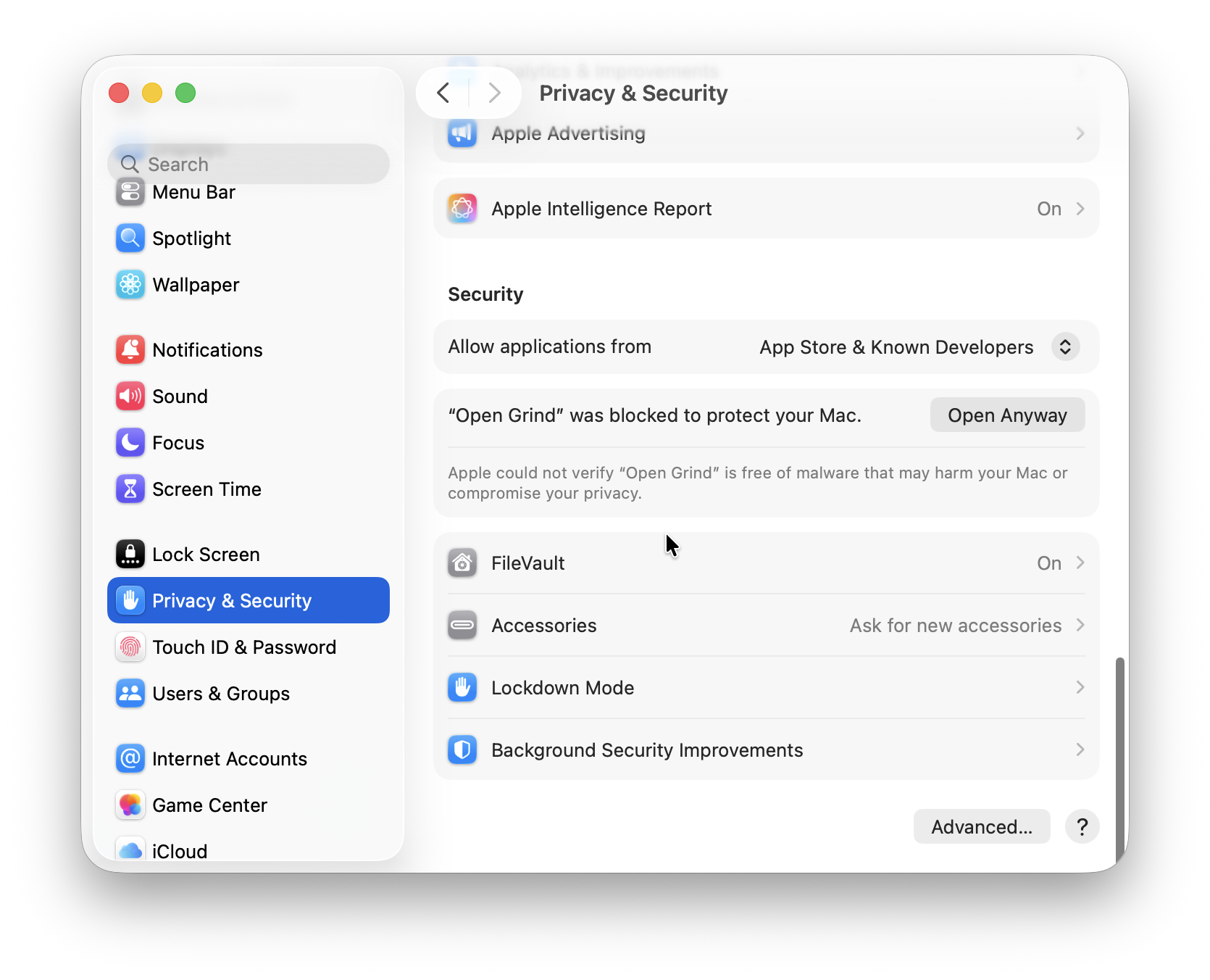 System Settings